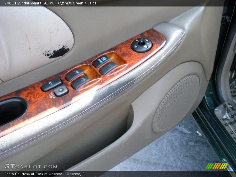 Cypress Green / Beige 2001 Hyundai Sonata GLS V6