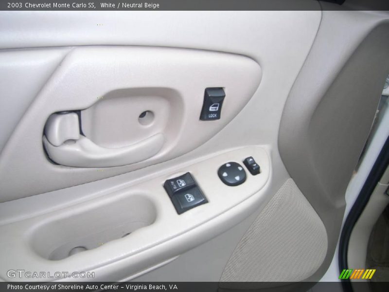 White / Neutral Beige 2003 Chevrolet Monte Carlo SS