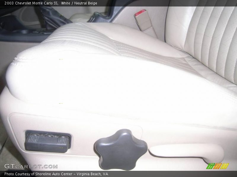 White / Neutral Beige 2003 Chevrolet Monte Carlo SS