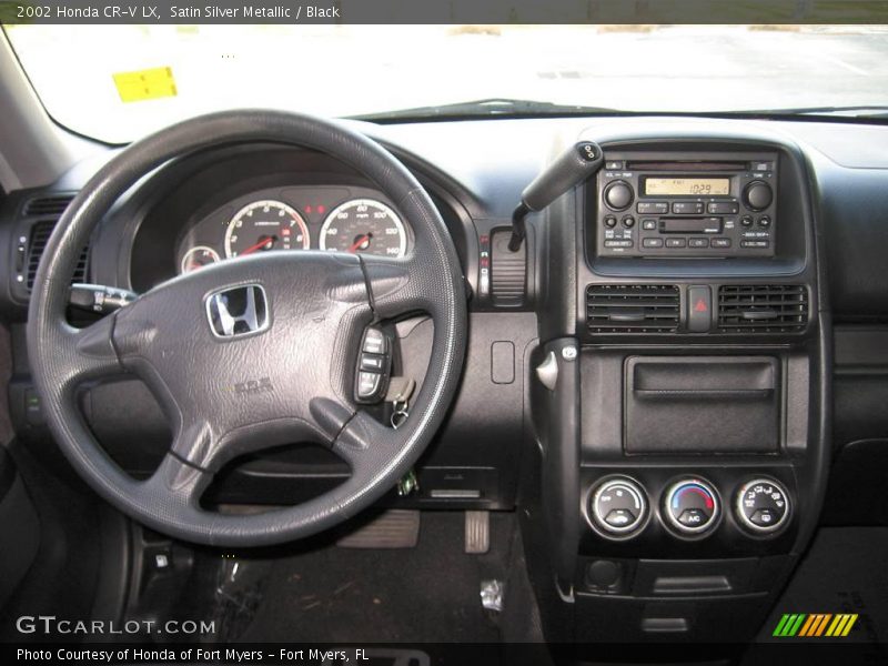 Satin Silver Metallic / Black 2002 Honda CR-V LX