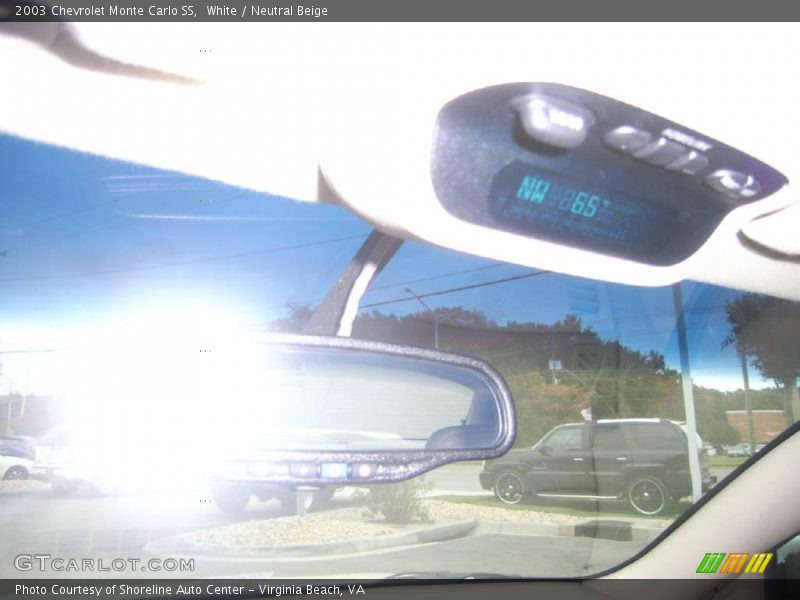 White / Neutral Beige 2003 Chevrolet Monte Carlo SS