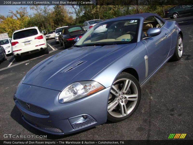 Frost Blue Metallic / Caramel 2008 Jaguar XK XKR Convertible