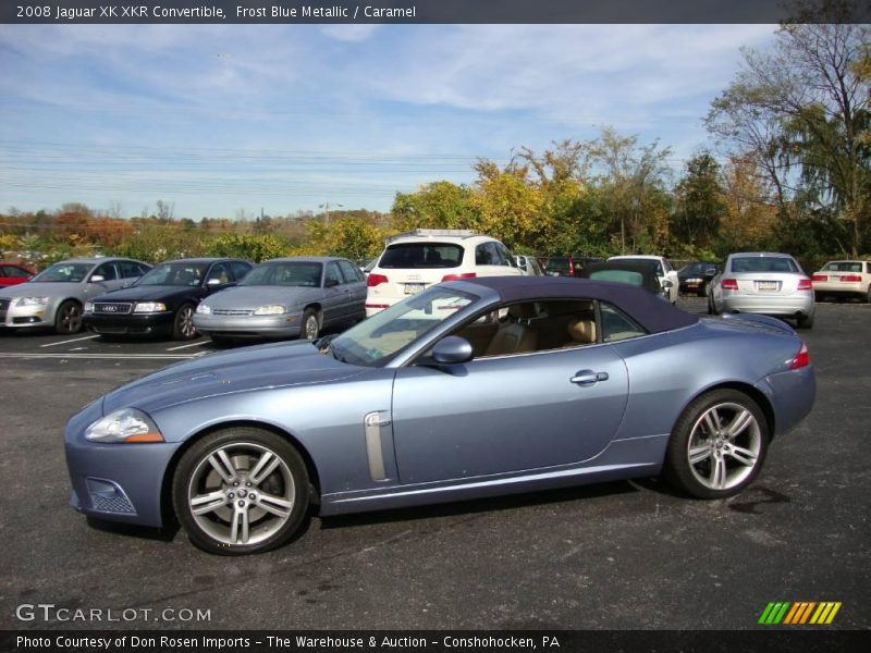 Frost Blue Metallic / Caramel 2008 Jaguar XK XKR Convertible