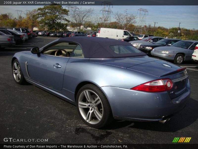 Frost Blue Metallic / Caramel 2008 Jaguar XK XKR Convertible