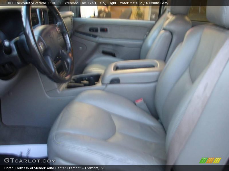 Light Pewter Metallic / Medium Gray 2003 Chevrolet Silverado 3500 LT Extended Cab 4x4 Dually