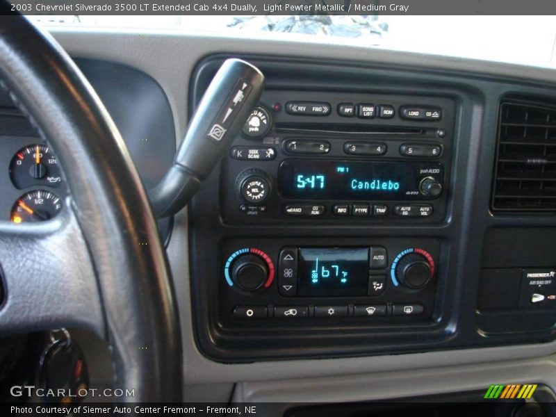 Light Pewter Metallic / Medium Gray 2003 Chevrolet Silverado 3500 LT Extended Cab 4x4 Dually