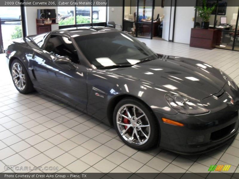 Cyber Gray Metallic / Ebony 2009 Chevrolet Corvette Z06