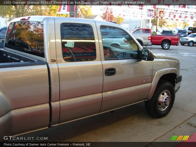 Light Pewter Metallic / Medium Gray 2003 Chevrolet Silverado 3500 LT Extended Cab 4x4 Dually