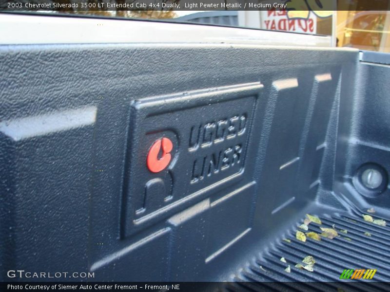 Light Pewter Metallic / Medium Gray 2003 Chevrolet Silverado 3500 LT Extended Cab 4x4 Dually