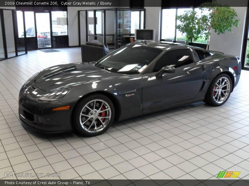 Cyber Gray Metallic / Ebony 2009 Chevrolet Corvette Z06