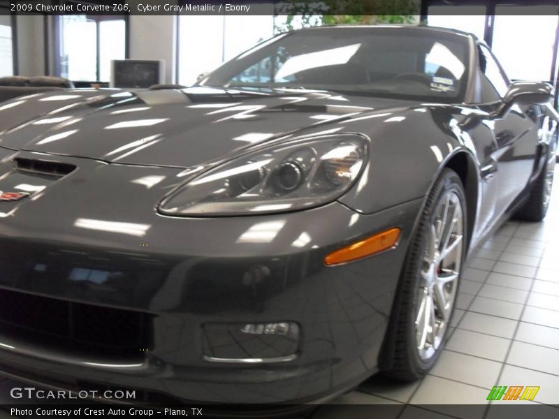 Cyber Gray Metallic / Ebony 2009 Chevrolet Corvette Z06