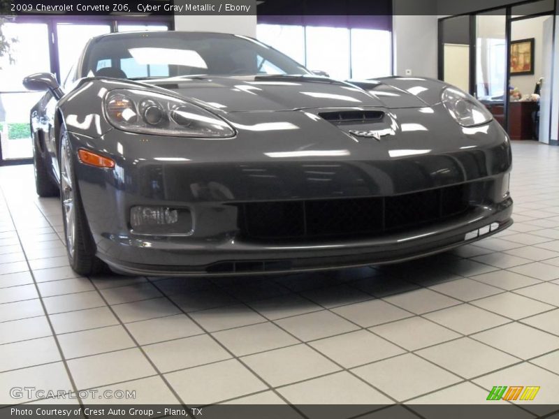 Cyber Gray Metallic / Ebony 2009 Chevrolet Corvette Z06