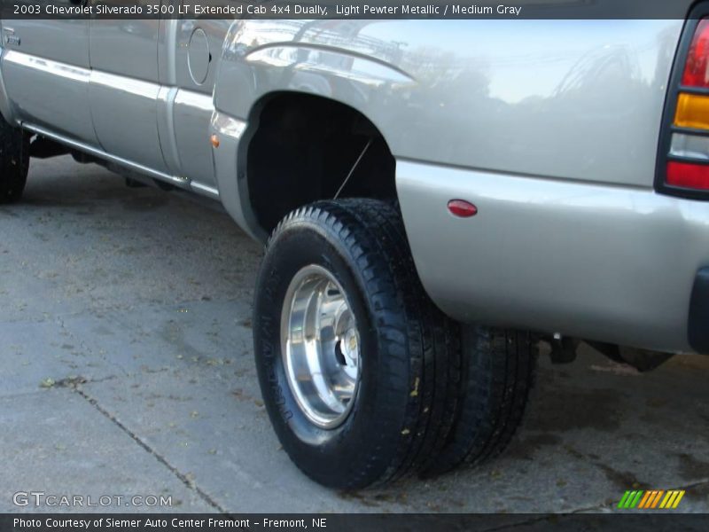 Light Pewter Metallic / Medium Gray 2003 Chevrolet Silverado 3500 LT Extended Cab 4x4 Dually