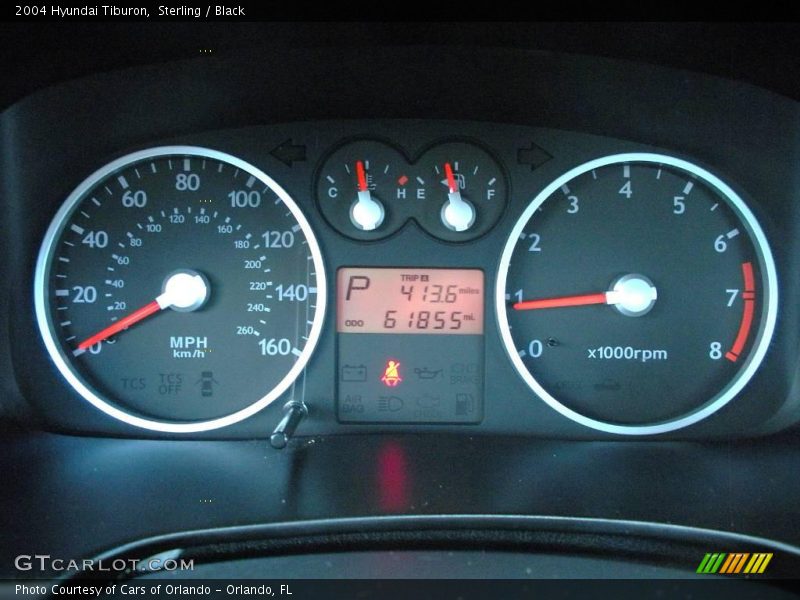 Sterling / Black 2004 Hyundai Tiburon