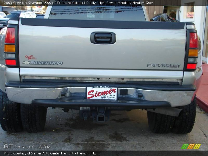 Light Pewter Metallic / Medium Gray 2003 Chevrolet Silverado 3500 LT Extended Cab 4x4 Dually