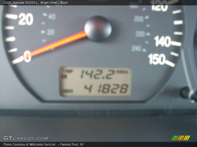 Bright Silver / Black 2005 Hyundai XG350 L