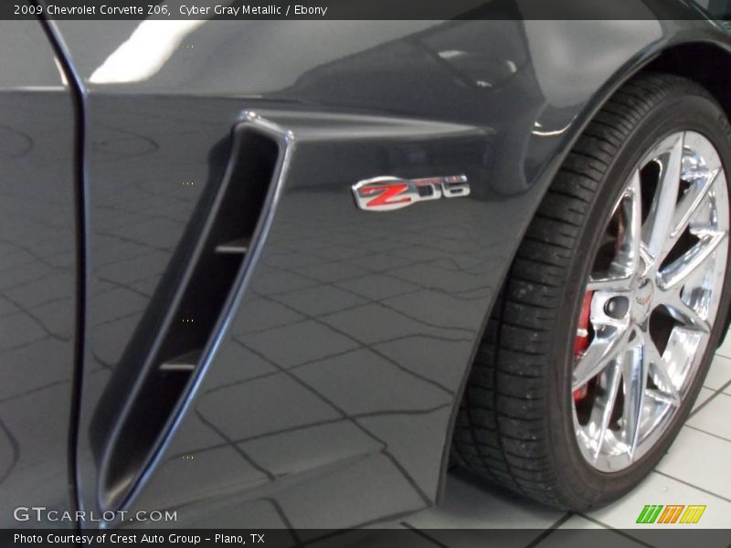 Cyber Gray Metallic / Ebony 2009 Chevrolet Corvette Z06