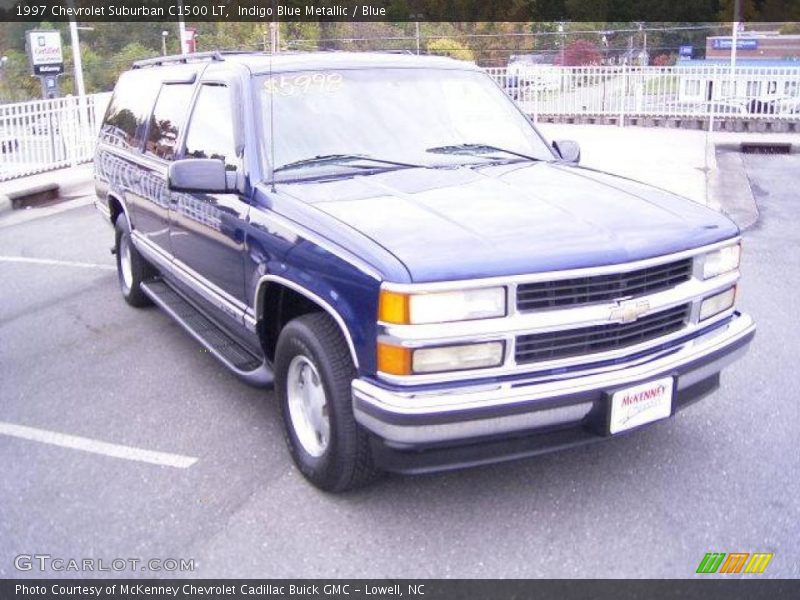 Indigo Blue Metallic / Blue 1997 Chevrolet Suburban C1500 LT