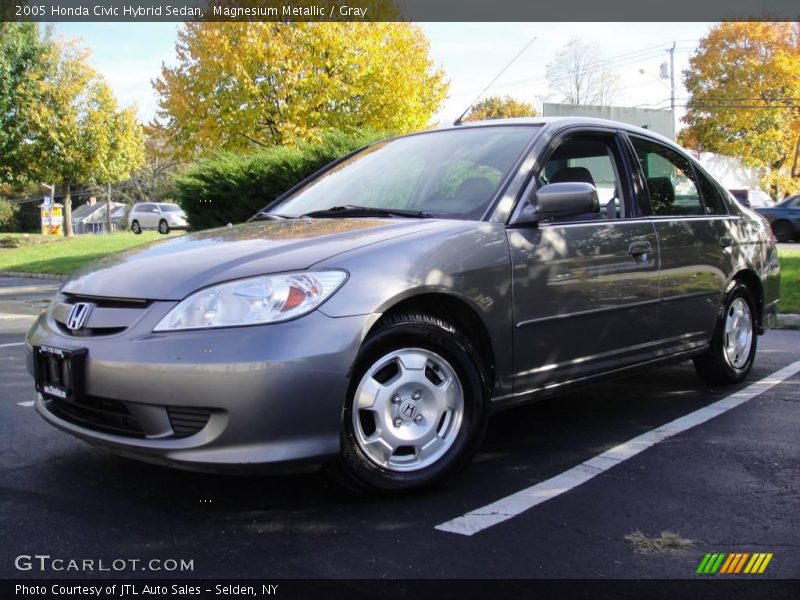 Magnesium Metallic / Gray 2005 Honda Civic Hybrid Sedan