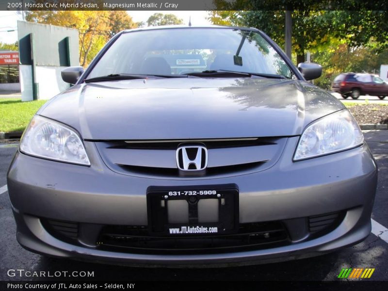 Magnesium Metallic / Gray 2005 Honda Civic Hybrid Sedan
