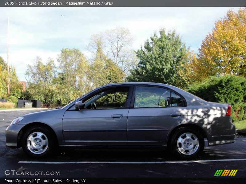 Magnesium Metallic / Gray 2005 Honda Civic Hybrid Sedan