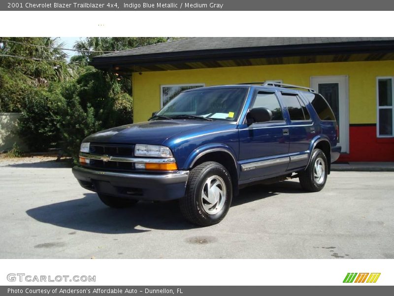 Indigo Blue Metallic / Medium Gray 2001 Chevrolet Blazer Trailblazer 4x4