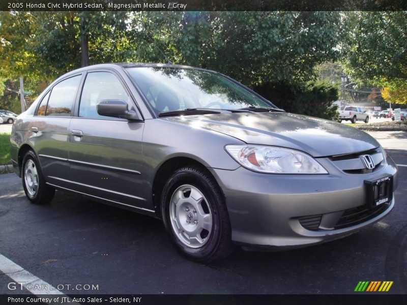Magnesium Metallic / Gray 2005 Honda Civic Hybrid Sedan