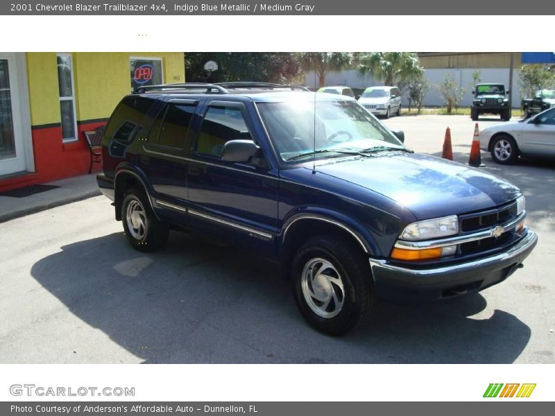 Indigo Blue Metallic / Medium Gray 2001 Chevrolet Blazer Trailblazer 4x4