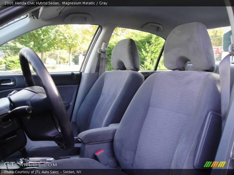 Magnesium Metallic / Gray 2005 Honda Civic Hybrid Sedan
