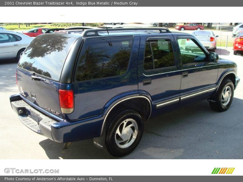 Indigo Blue Metallic / Medium Gray 2001 Chevrolet Blazer Trailblazer 4x4