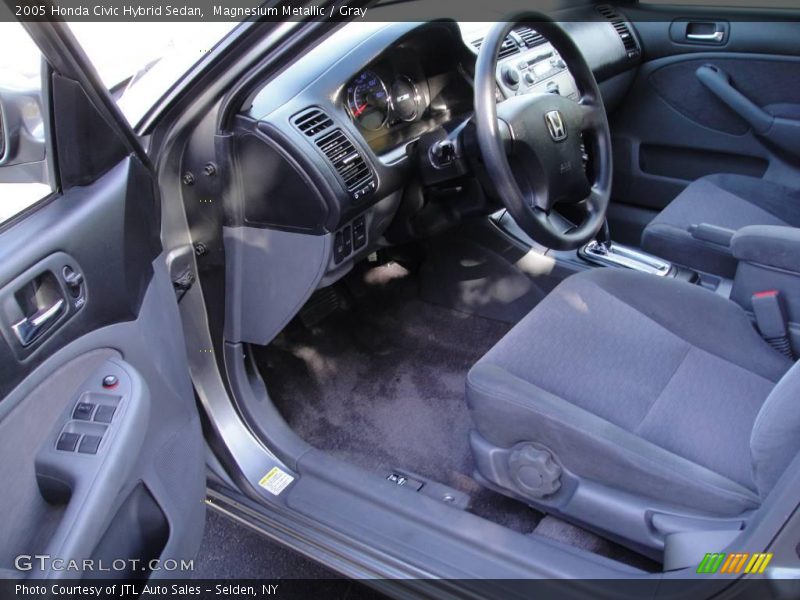 Magnesium Metallic / Gray 2005 Honda Civic Hybrid Sedan
