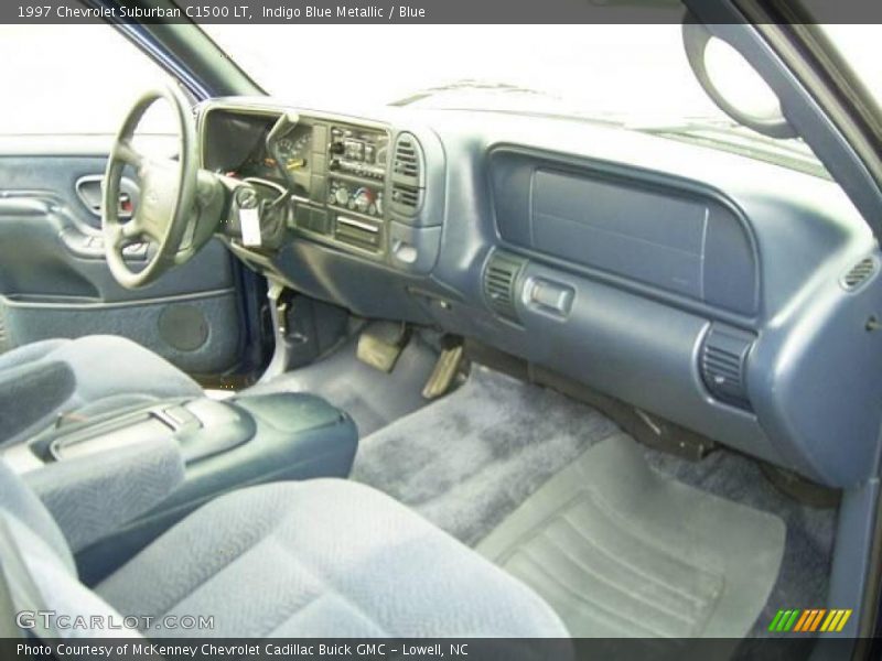 Indigo Blue Metallic / Blue 1997 Chevrolet Suburban C1500 LT