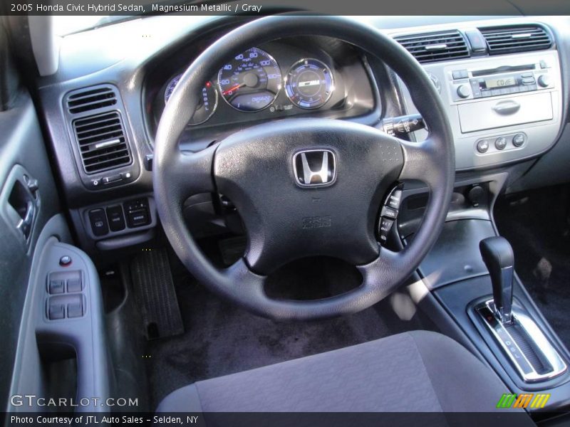 Magnesium Metallic / Gray 2005 Honda Civic Hybrid Sedan