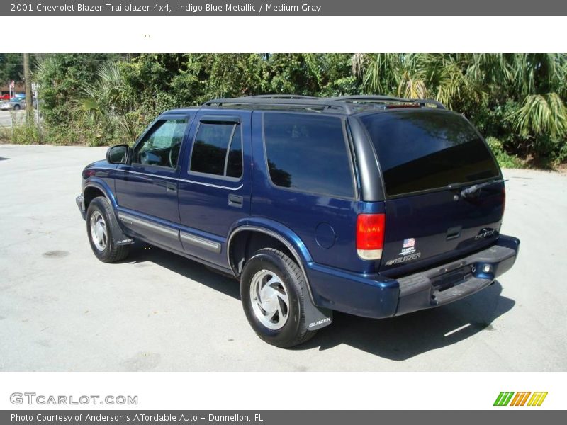 Indigo Blue Metallic / Medium Gray 2001 Chevrolet Blazer Trailblazer 4x4