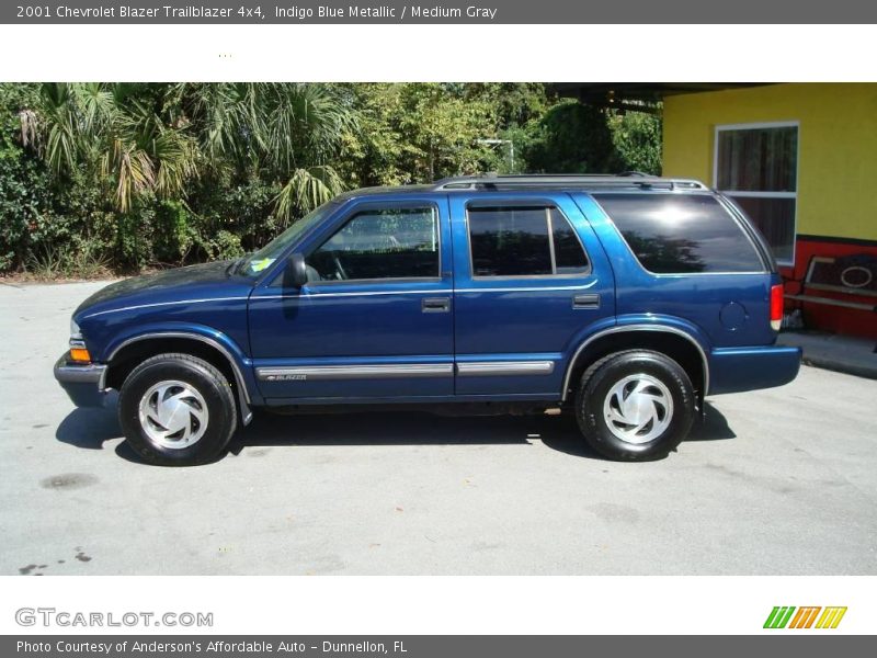 Indigo Blue Metallic / Medium Gray 2001 Chevrolet Blazer Trailblazer 4x4