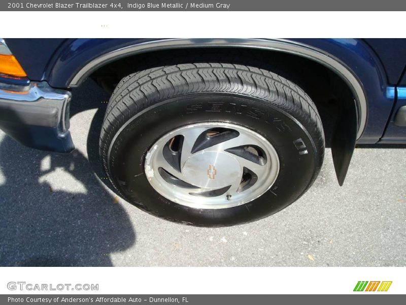 Indigo Blue Metallic / Medium Gray 2001 Chevrolet Blazer Trailblazer 4x4
