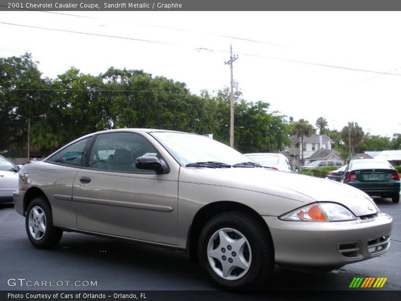 Sandrift Metallic / Graphite 2001 Chevrolet Cavalier Coupe