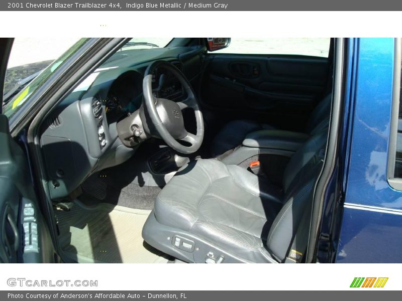 Indigo Blue Metallic / Medium Gray 2001 Chevrolet Blazer Trailblazer 4x4