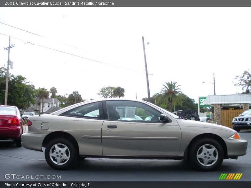Sandrift Metallic / Graphite 2001 Chevrolet Cavalier Coupe