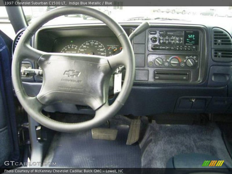 Indigo Blue Metallic / Blue 1997 Chevrolet Suburban C1500 LT