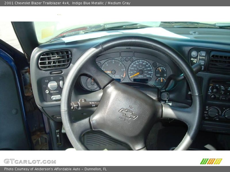 Indigo Blue Metallic / Medium Gray 2001 Chevrolet Blazer Trailblazer 4x4