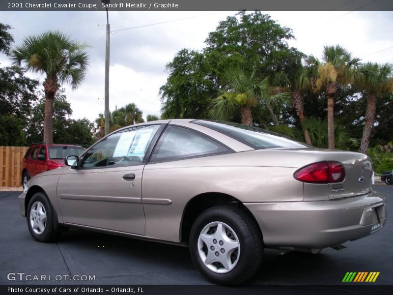 Sandrift Metallic / Graphite 2001 Chevrolet Cavalier Coupe
