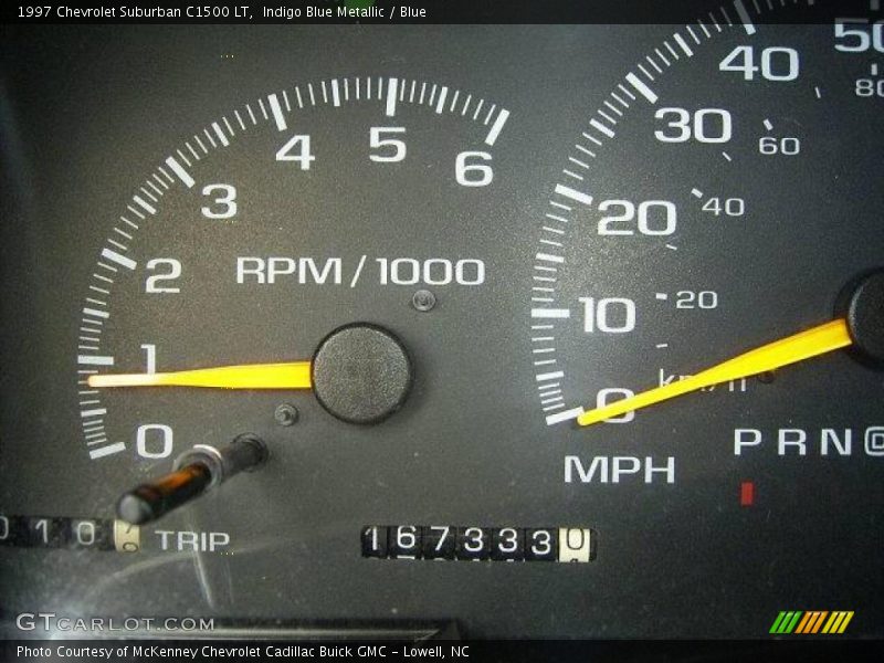 Indigo Blue Metallic / Blue 1997 Chevrolet Suburban C1500 LT