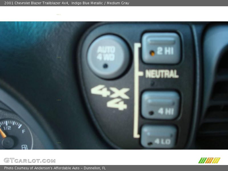 Indigo Blue Metallic / Medium Gray 2001 Chevrolet Blazer Trailblazer 4x4