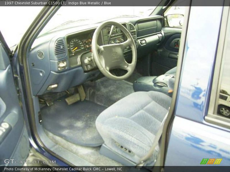 Indigo Blue Metallic / Blue 1997 Chevrolet Suburban C1500 LT
