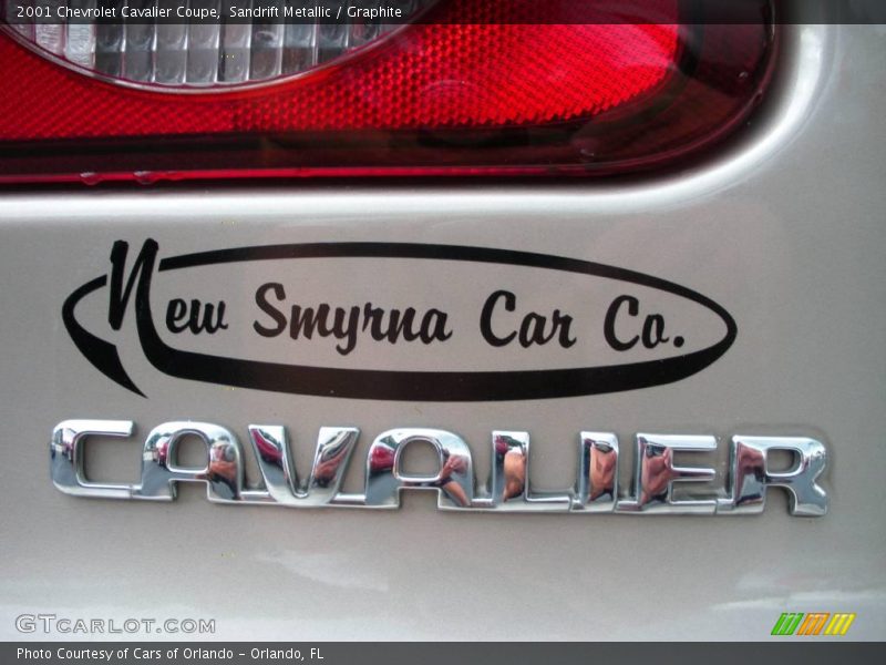 Sandrift Metallic / Graphite 2001 Chevrolet Cavalier Coupe