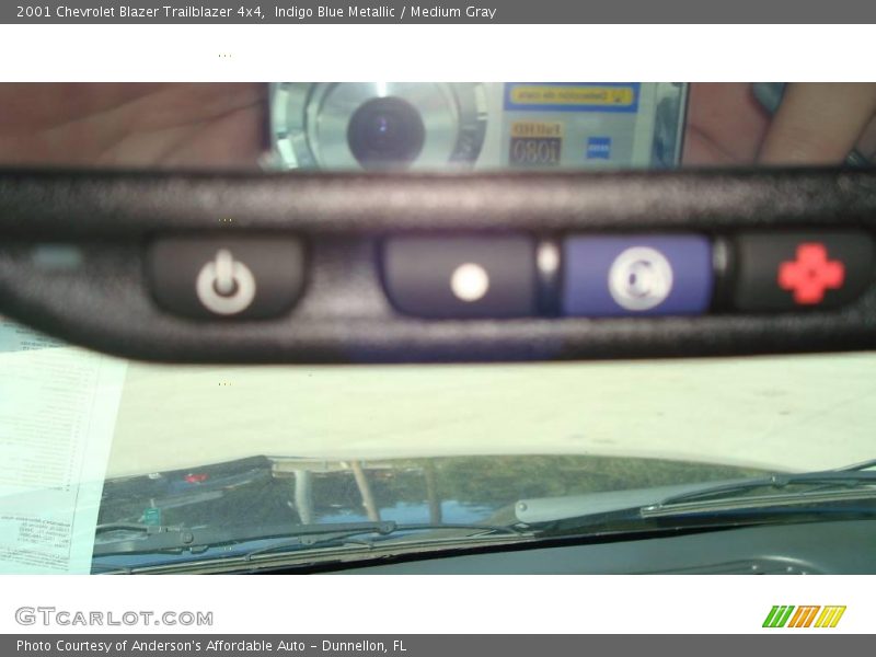 Indigo Blue Metallic / Medium Gray 2001 Chevrolet Blazer Trailblazer 4x4