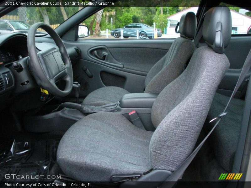 Sandrift Metallic / Graphite 2001 Chevrolet Cavalier Coupe