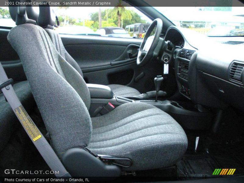 Sandrift Metallic / Graphite 2001 Chevrolet Cavalier Coupe