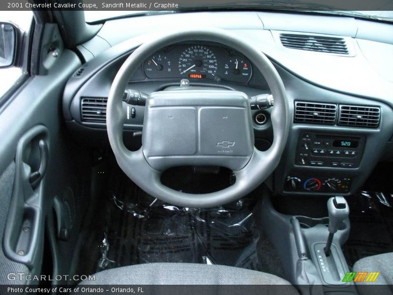 Sandrift Metallic / Graphite 2001 Chevrolet Cavalier Coupe
